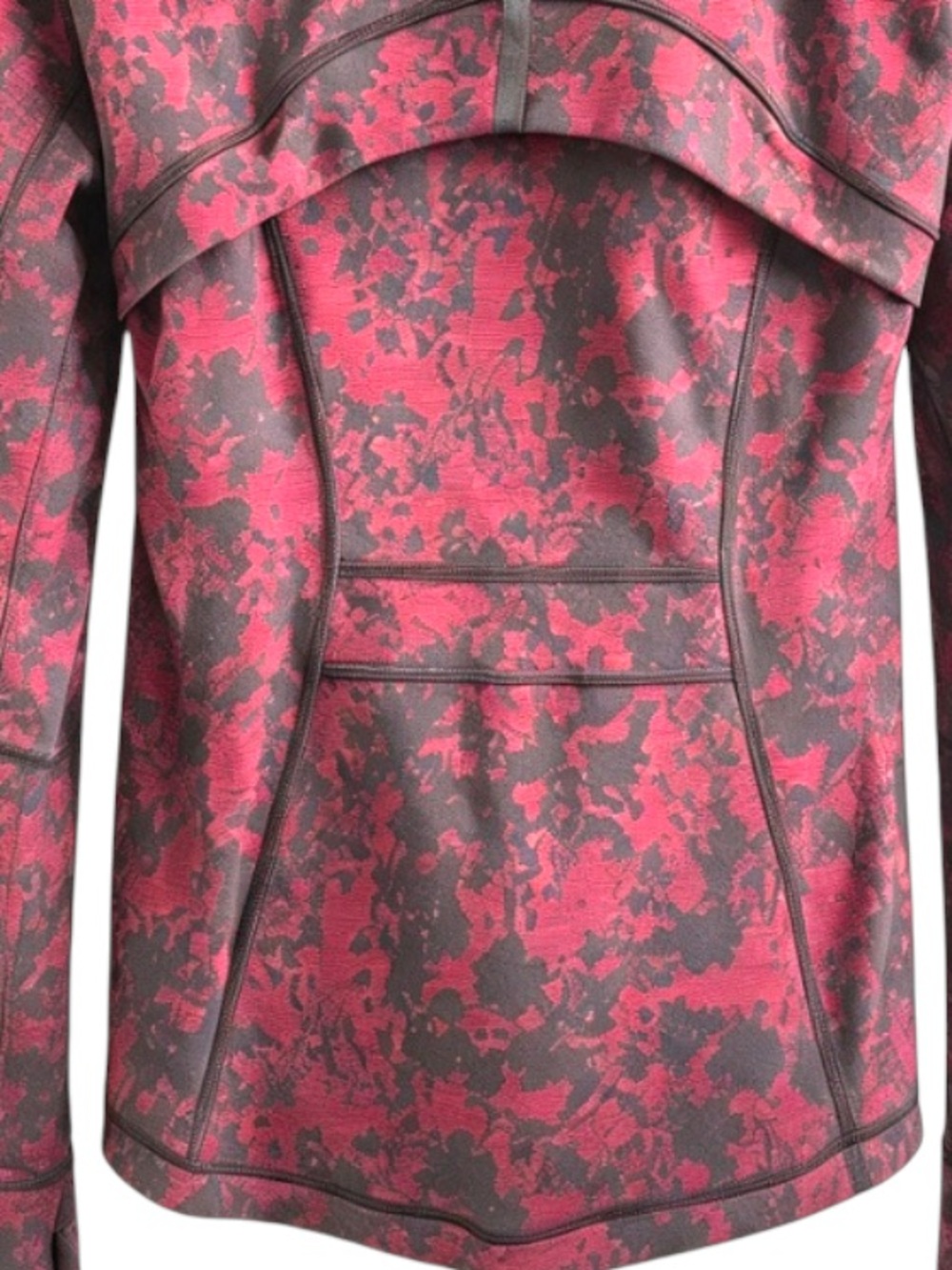 Lululemon Define Jacket Scatter Blossom Jacquard Garnet Black Track Zip Up 6 - Picture 7 of 7
